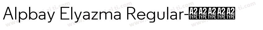 Alpbay Elyazma Regular字体转换
